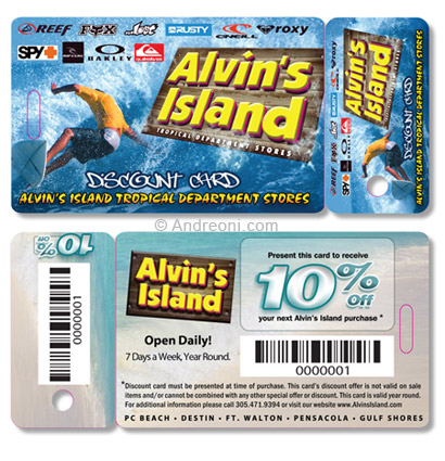 Plastic keychain card - Alvin Combo card