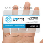 Global credit plastic business card