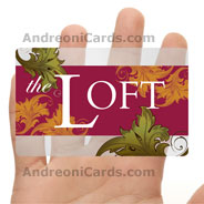 The Loft clear plastic discount card