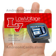 LowVoltage clear plastic business card