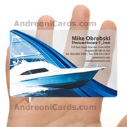 Powerboat inc. Plastic business cards