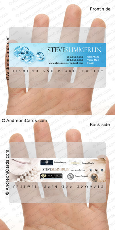 Clear plastic business card design sample | Steve Summerlin