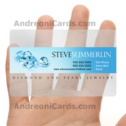 S. Summerlin translucent plastic business cards