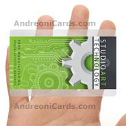 Studio art transparent plastic business card