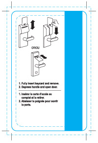 Hotel key card instructions