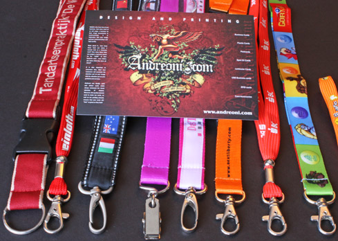 Lanyards for plastic id cards, vip cards