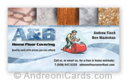 Business Cards Design Sample for A&B