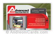 Advanced business card design sample