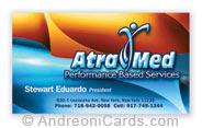 Business card with glossy  lamination sample