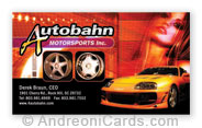 Business Card Design Samples for AutoBahn