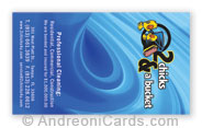 Business card design sample for 2 Chicks