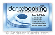 Dancebooking business card samples