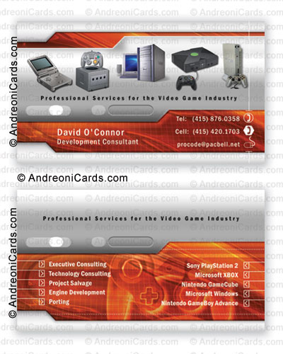 Business card design sample | David