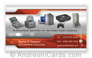 Business card design sample for David