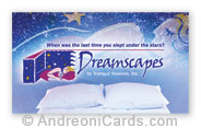 Business card design sample - Dreamscapes