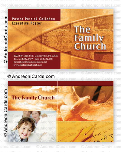 Business card design sample | The Family Church