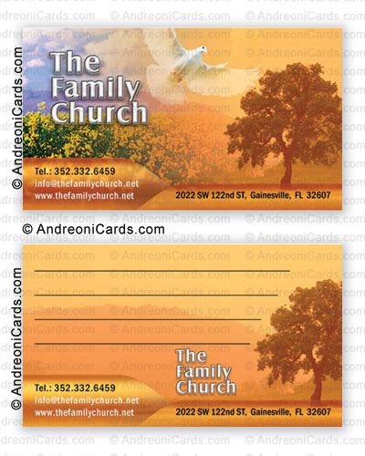 Silky business card design sample | Family Church