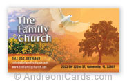 Business card design samples for Family Church