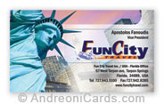 Business Card Design Sample For Fun City