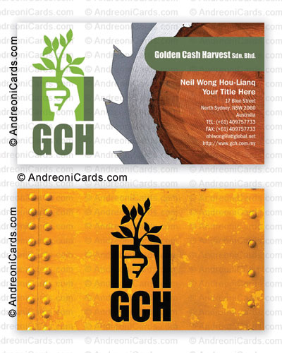 Glossy business card design sample | GCH