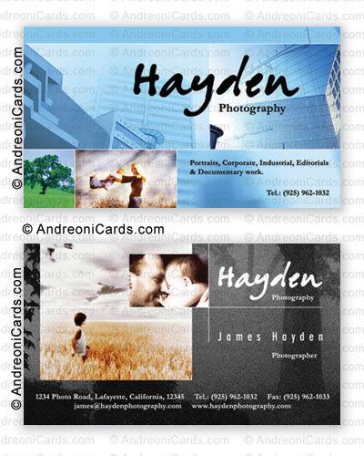 Matte business card design sample | Hayden