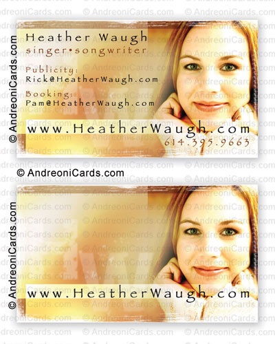 Matte business cards