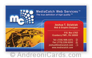 Business card sample for Media Catch