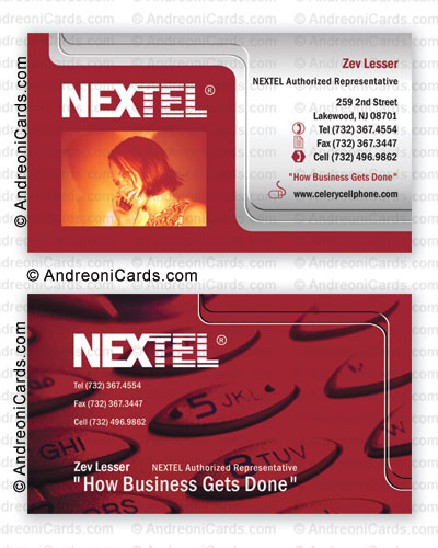 Business Card Design Sample | Nextel