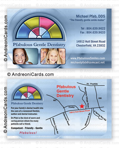 Business card design sample | Pfabulous Dentistry