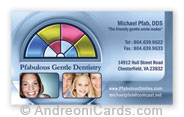 Pfab business card design sample