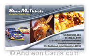 ShowMeTickets business card design