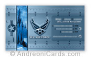 Business card design sample USAF