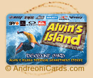 Alvin's plastic discount cards