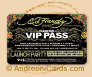 Ed Hardy plastic VIP cards