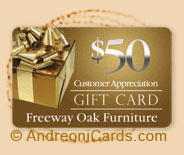 Freeway plastic gift card