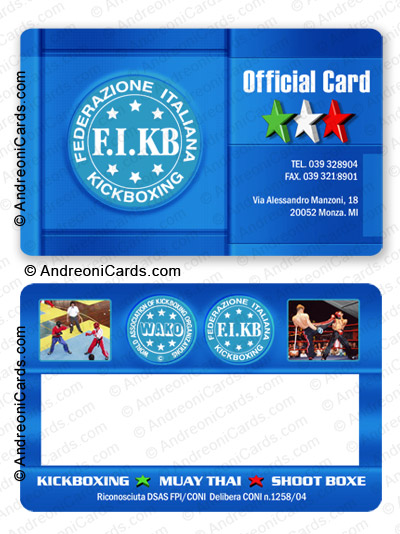 Plastic membership card sample | FIKB