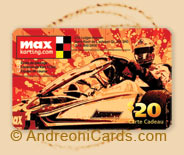 Max Karting plastic gift cards