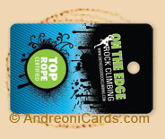 On the Edge plastic certification card