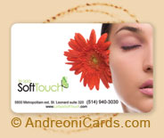 Softouch plastic gift card