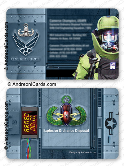 Plastic business card design | USAF