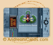 USAF plastic business and contact card