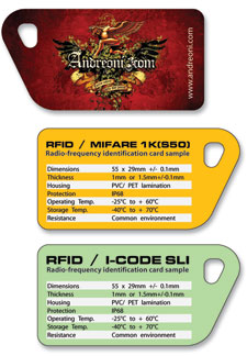 RFID keychain card