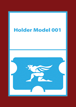 Plastic card Holder template Model 001
