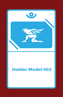 Plastic card Holder template Model 002