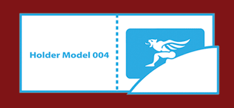 Plastic card Holder template Model 004