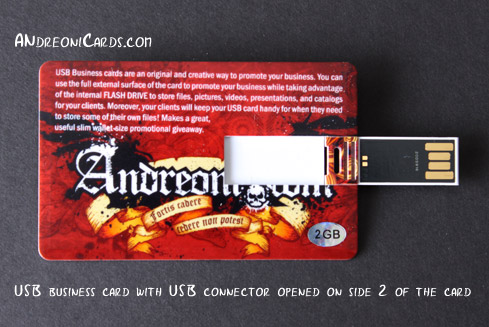 USB business card USB connector